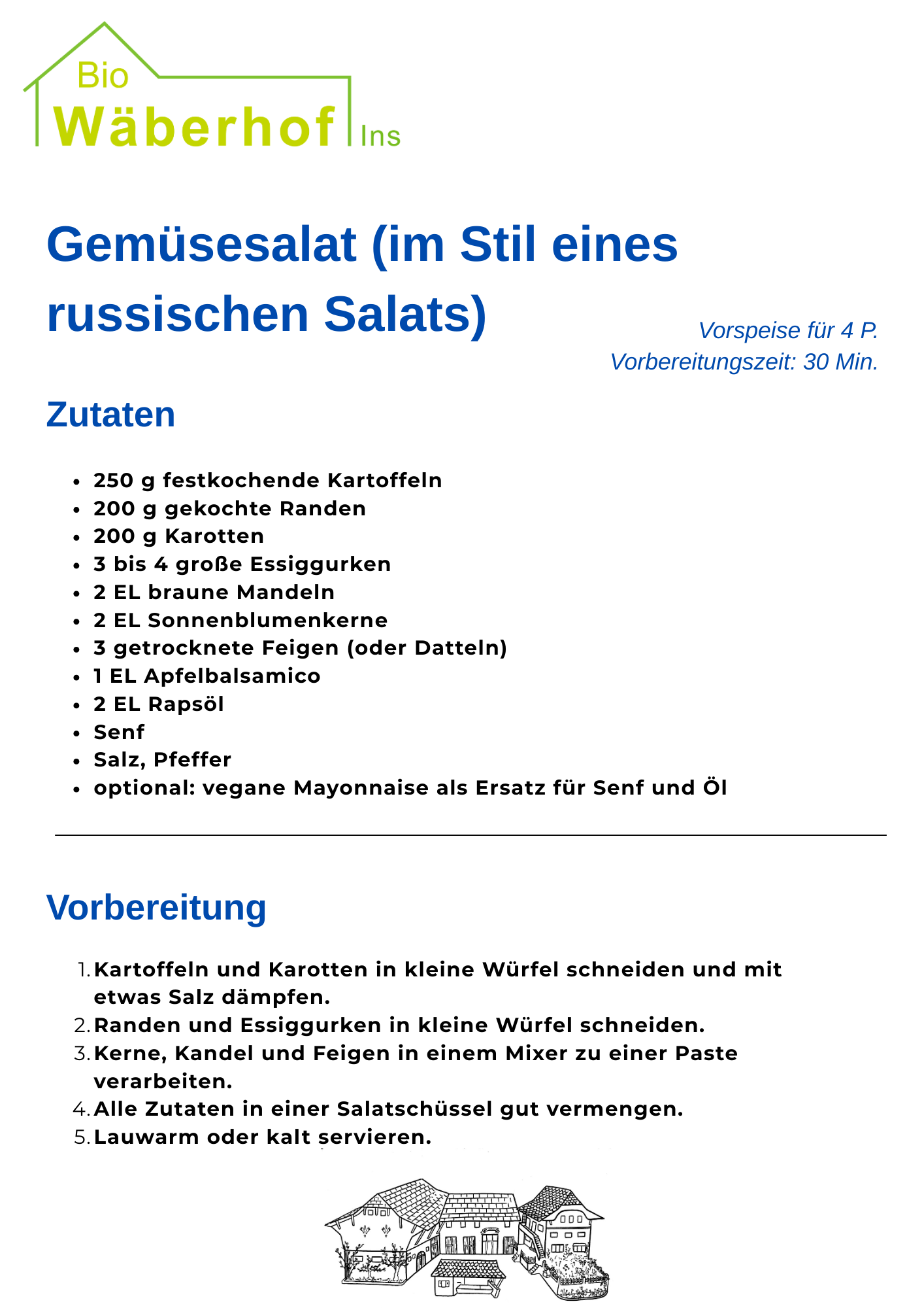 Gemüsesalat (russischen Salat)