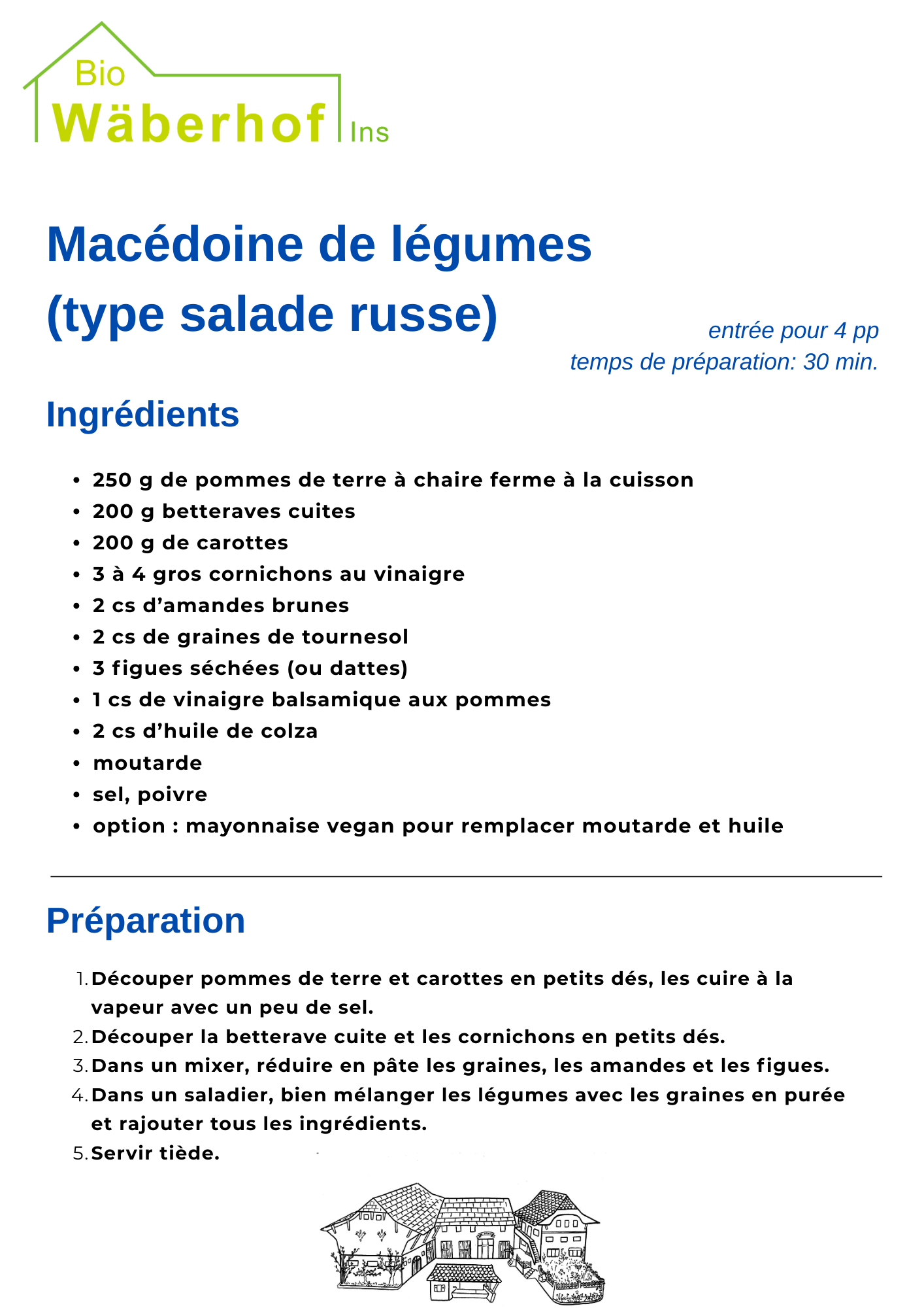 Macédoine recette